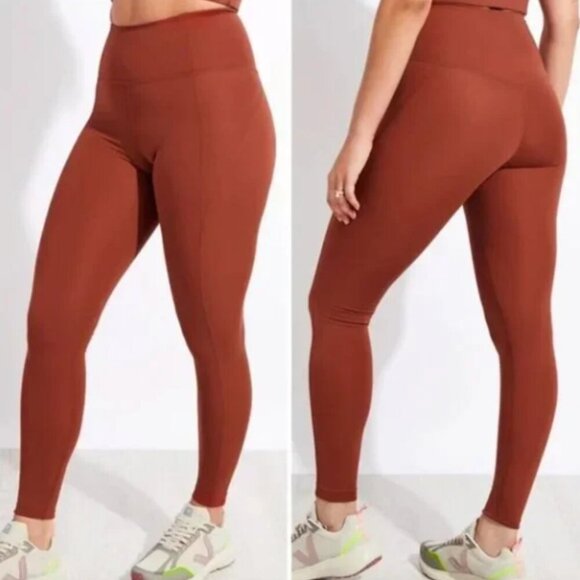 Girlfriend Collective | Compressive High Waisted Leggings Sedona/Ember Size XS - Picture 1 of 5